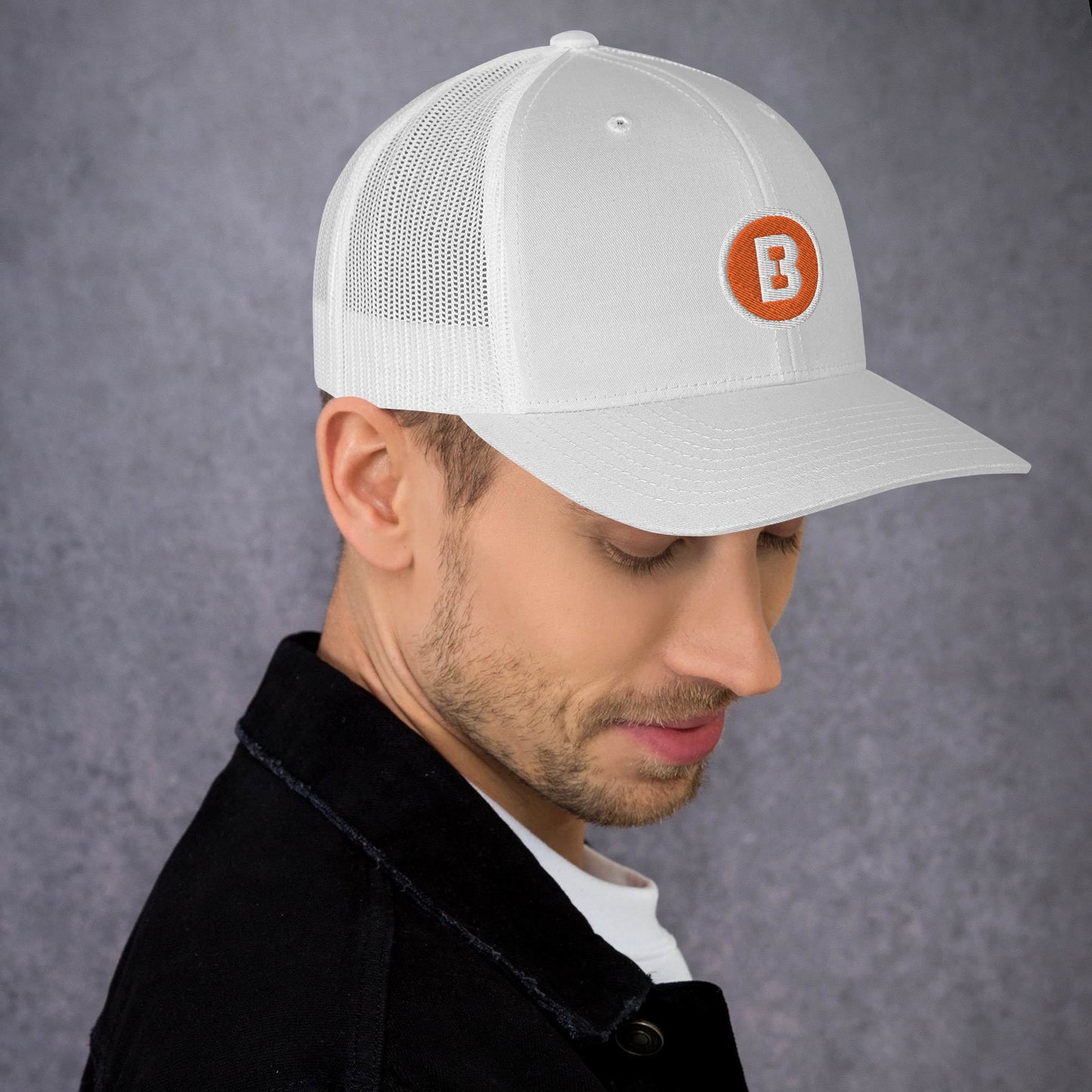 B Logo Trucker Cap