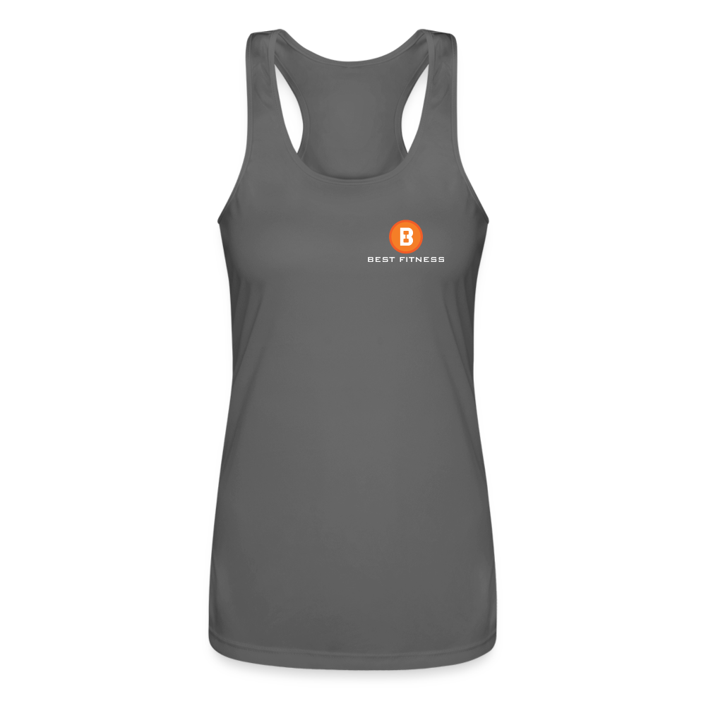 Women’s Performance Racerback Tank Top - charcoal