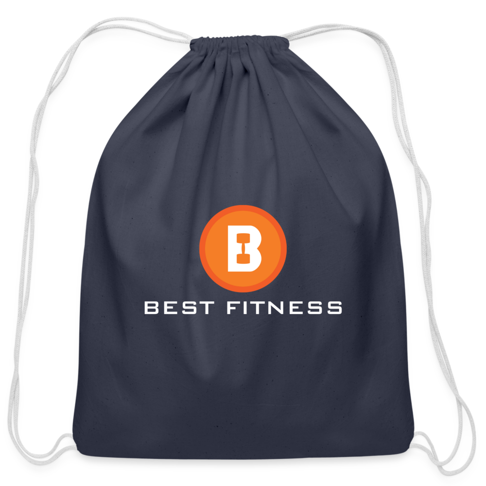 Cotton Drawstring Bag - navy