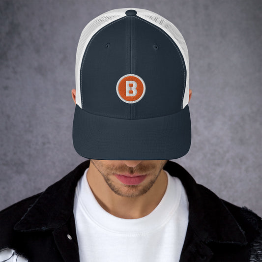 B Logo Trucker Cap