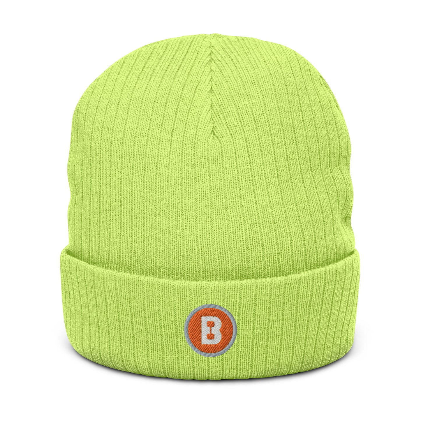 Fall B Ribbed knit beanie