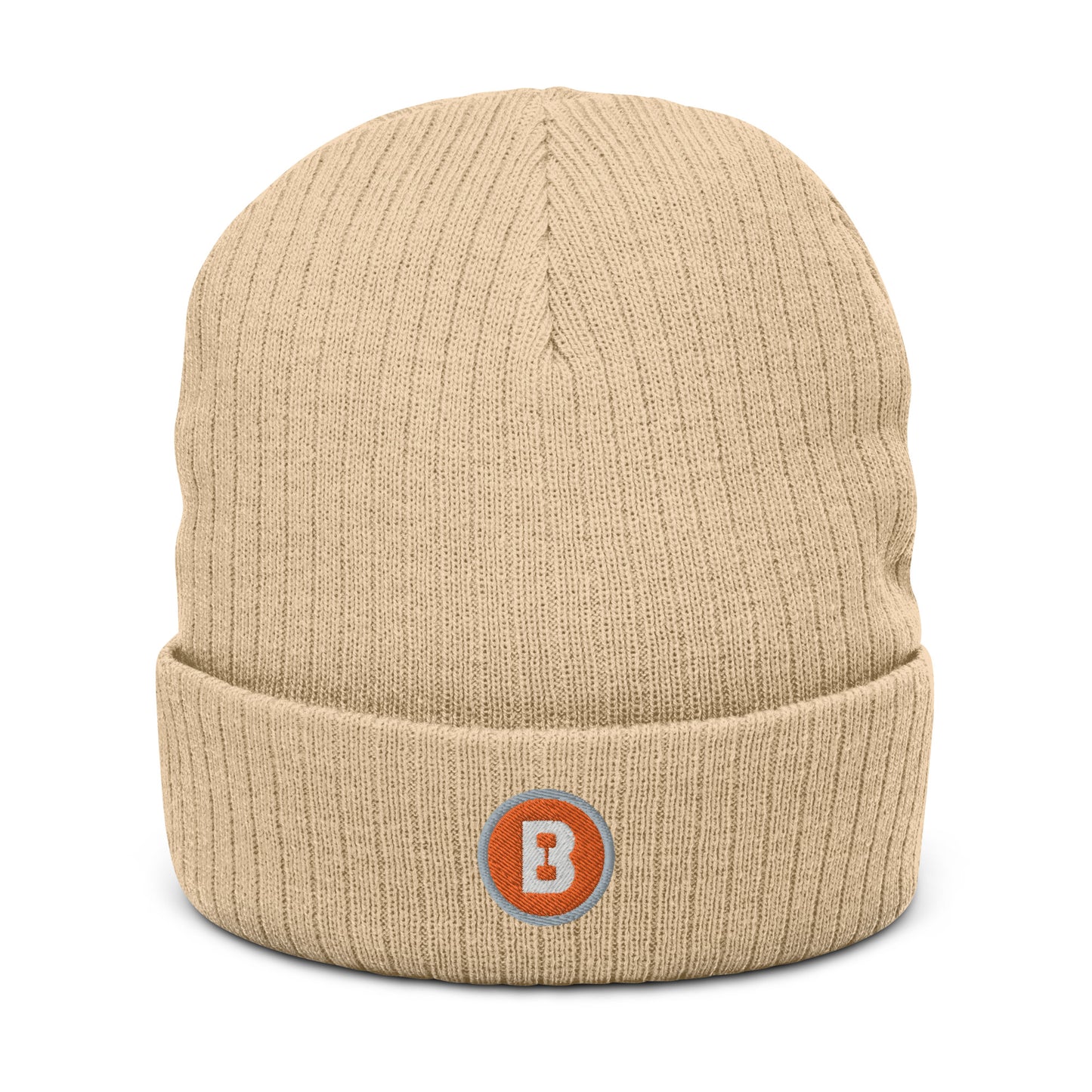 Fall B Ribbed knit beanie