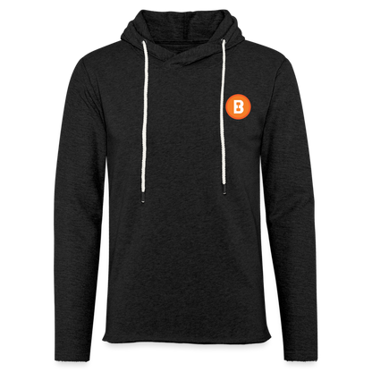 Unisex Lightweight Terry Hoodie - charcoal grey