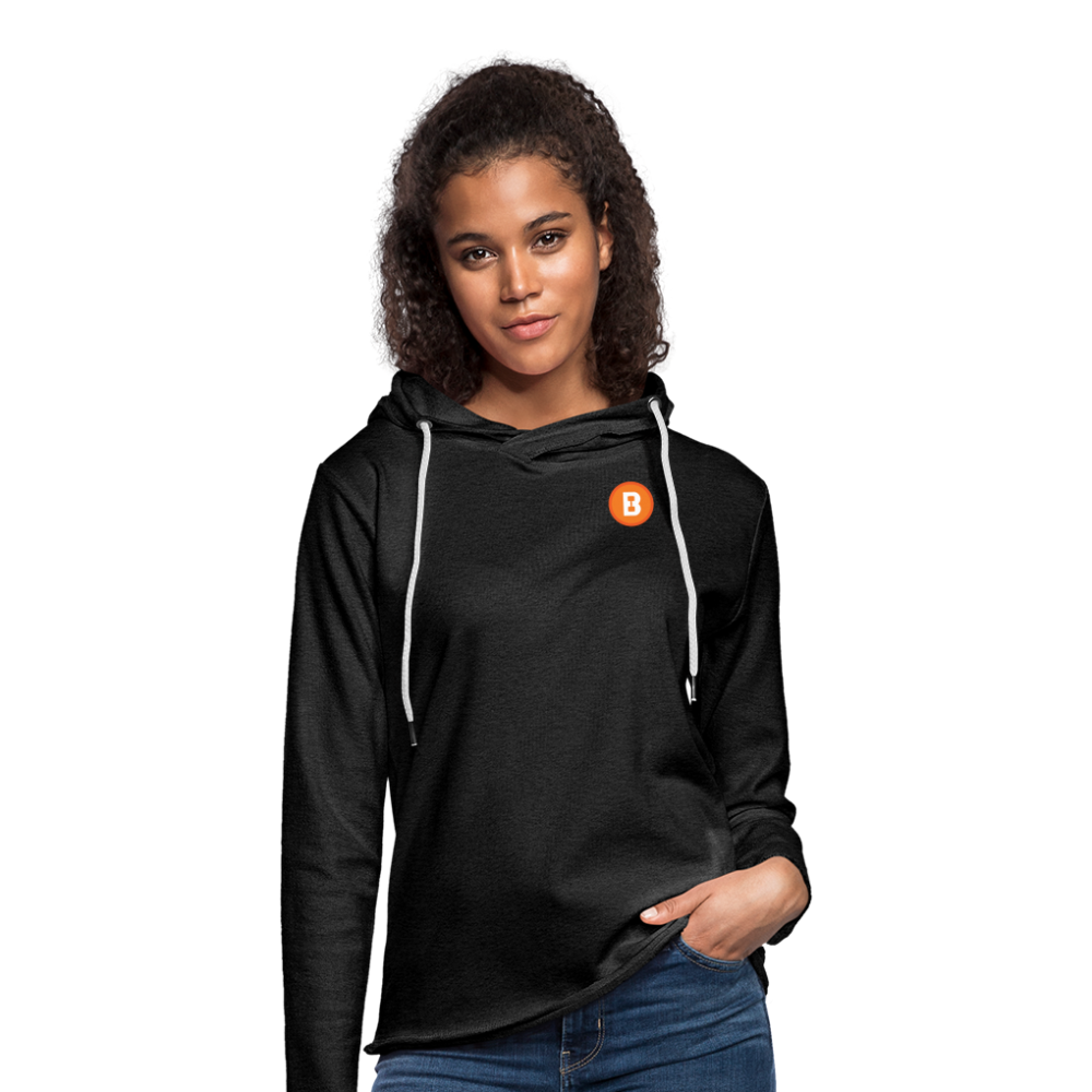 Unisex Lightweight Terry Hoodie - charcoal grey